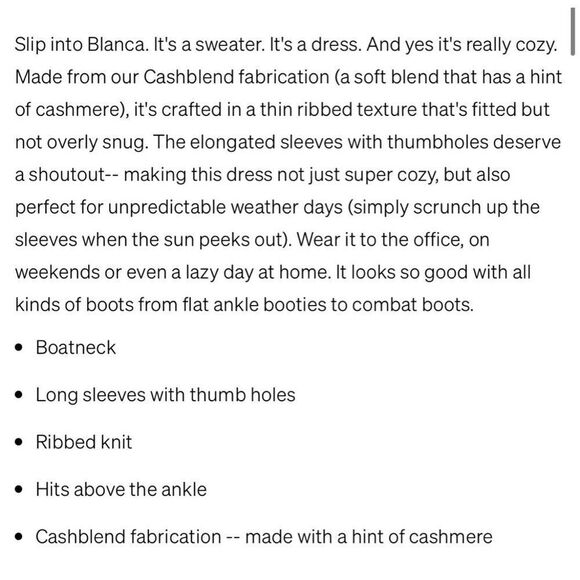 Splendid NWT cashblend tan ribbed long sleeve sweater dress large - Picture 13 of 13